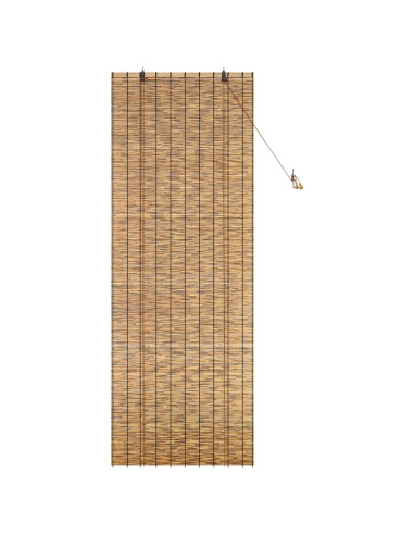 Tenda a rullo Marrone 80 x 220 cm Giunco