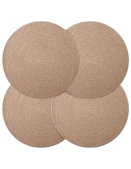 Sottobicchieri in juta 4 pz Naturale 100% Juta Tossa