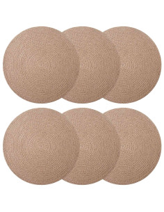 Sottobicchieri in juta 6 pz Naturale 100% Juta Tossa 2