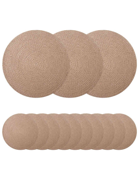 Sottobicchieri in juta 50 pz Naturale 100% Juta Tossa