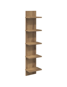 Scaffale da parete Rovere Artigianale 22 x 15 x 100 cm 2
