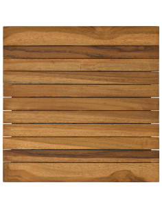 Piano del tavolo 40 x 40 x 3,5 cm Quadrato Legno di teak solido 2