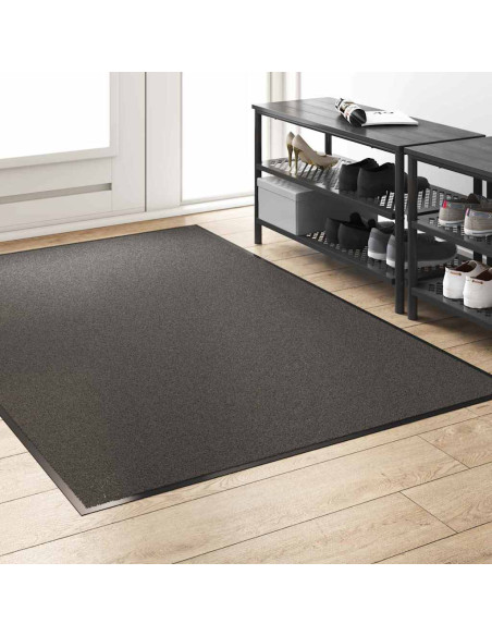 Tappetino Antracite e Nero 120 x 180 cm 100% Poliammide
