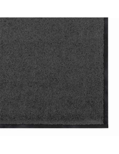Tappetino Antracite e Nero 120 x 180 cm 100% Poliammide