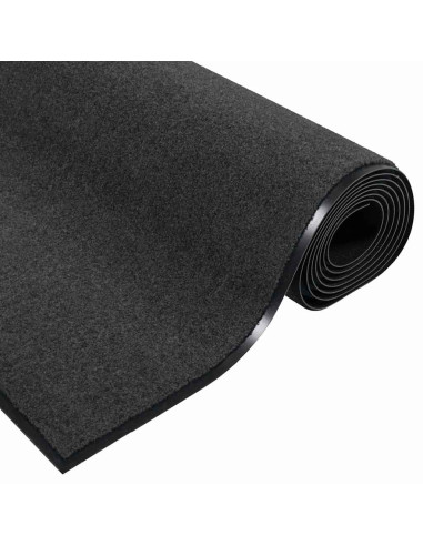 Tappetino Antracite e Nero 120 x 180 cm 100% Poliammide