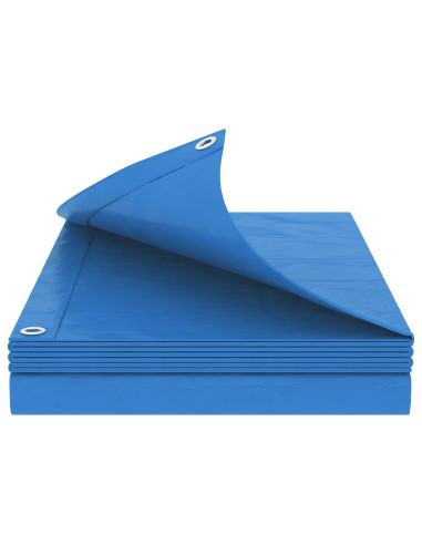 Telo con Occhielli Blu 8 x 10 m 90 gsm PE