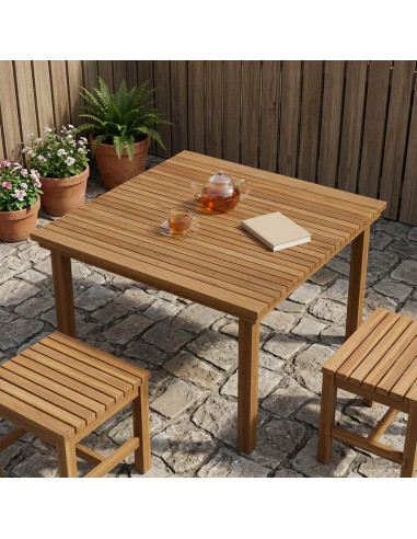 Piano del tavolo 90 x 90 x 3,5 cm Quadrato Legno di teak solido