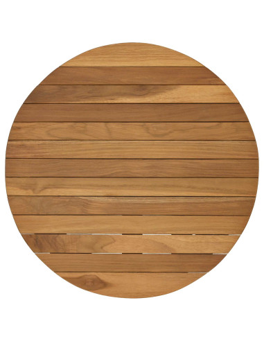 Piano del tavolo Ø 50 x 3,5 Rotondo Legno di teak solido