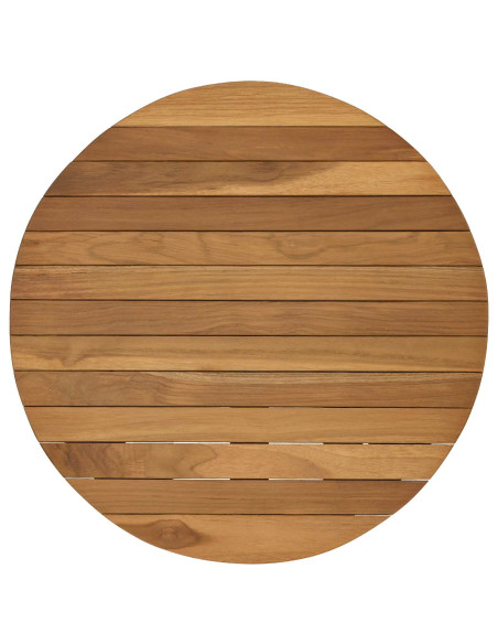 Piano del tavolo Ø 50 x 3,5 Rotondo Legno di teak solido
