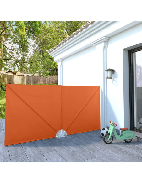 Tenda Laterale per Terrazza Pieghevole Terracotta 300x150 cm