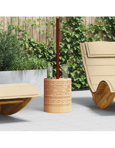 Base per ombrellone Naturale Ø34 x 40 cm Legno Massello