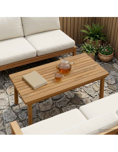 Piano del tavolo 80 x 40 x 3,5 cm Rettangolare Naturale