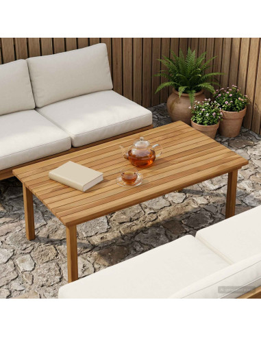 Piano del tavolo 100 x 50 x 3,5 cm Rettangolare Naturale
