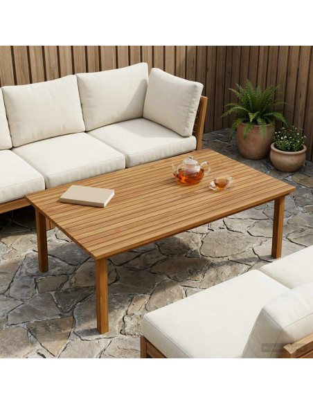 Piano del tavolo 120 x 70 x 3,5 cm Rettangolare Naturale