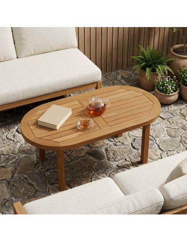 Piano del tavolo 80 x 40 x 2,5 cm Ovale Legno di teak solido