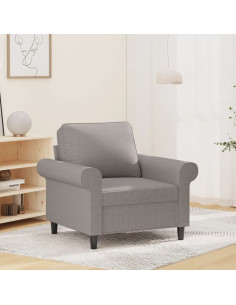 Poltrona Grigio Chiaro 60 cm in Tessuto