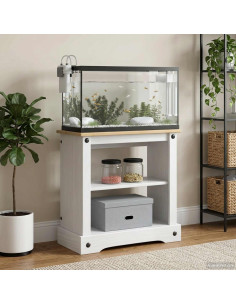 Supporto per Acquario CORONA Bianco e marrone 60,5 x 30 x 60 cm