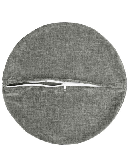 Federa 2 pz HEERLEN Grigio Scuro Ø 50 cm Tessuto Chenille