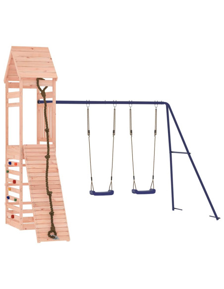 Set da Gioco da Esterno in Legno Massello di Douglas