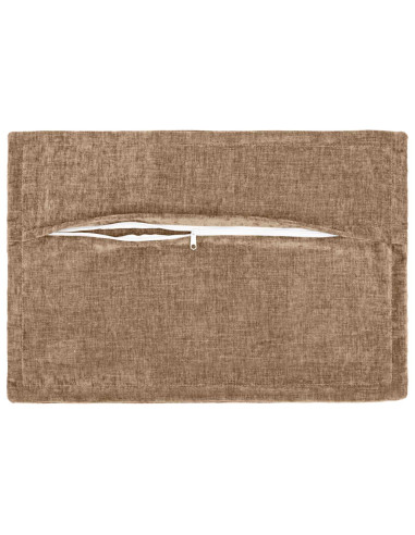 Federa 6 pz HOUTEN Marrone 50 x 75 cm Tessuto Chenille