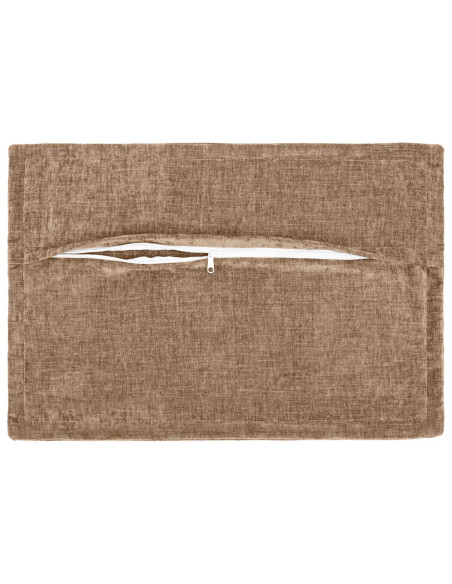 Federa 6 pz HOUTEN Marrone 50 x 75 cm Tessuto Chenille