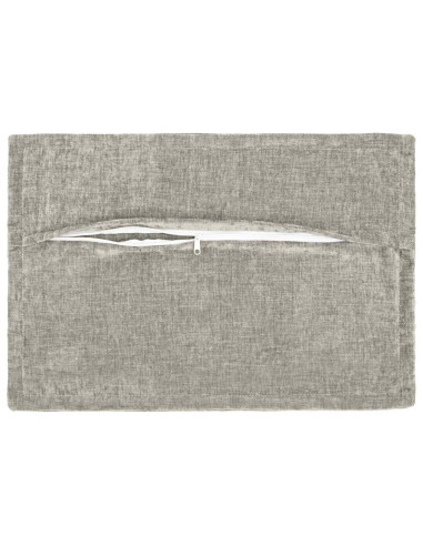 Federa 6 pz HOUTEN Grigio Chiaro 50 x 80 cm Tessuto Chenille