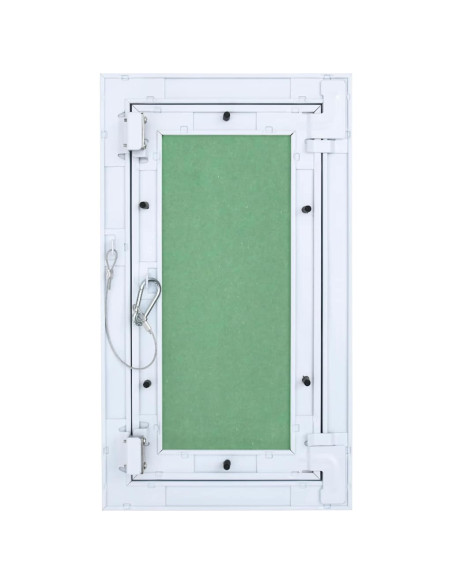 Pannello di Accesso Verde e Argento 20 x 35 cm