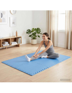 Tappeti 40 pz Blu 14,4 m² Schiuma EVA
