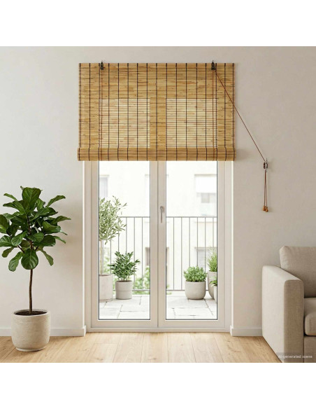 Tenda a rullo Naturale 120 x 220 cm Giunco