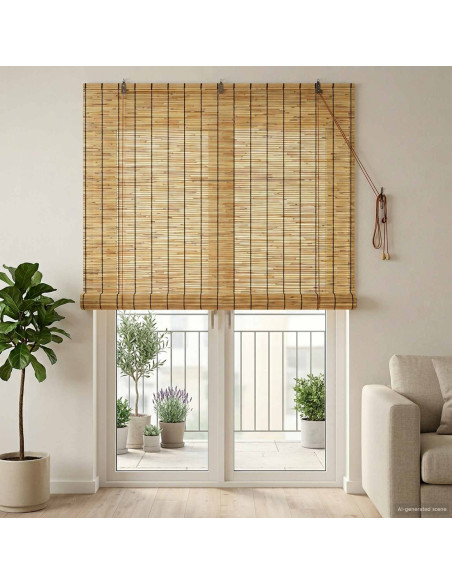 Tenda a rullo Naturale 140 x 220 cm Giunco