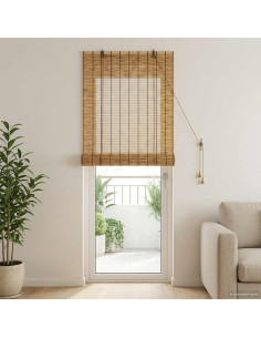 Tenda a rullo Marrone 80 x 220 cm Giunco