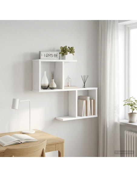 Scaffale da parete Bianco 60 x 12 x 50,5 cm