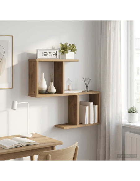 Scaffale da parete Rovere Artigianale 60 x 12 x 50,5 cm