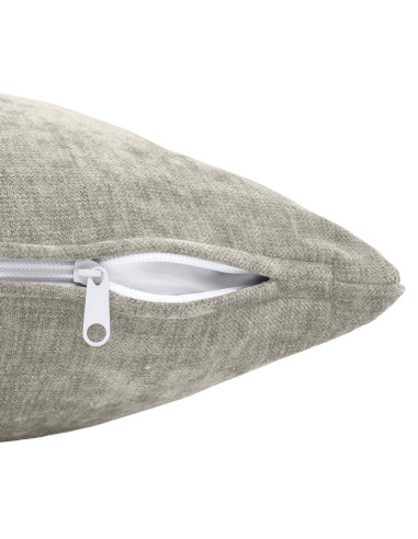 Federa 6 pz HEERLEN Grigio Chiaro 30 x 30 cm Tessuto Chenille