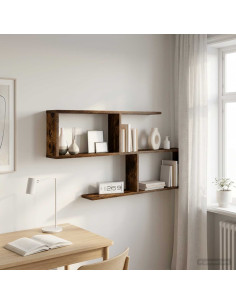 Scaffale da parete Rovere Fumo 100 x 12 x 50,5 cm
