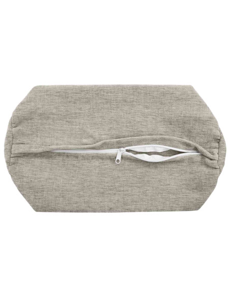 Federa 6 pz HEERLEN Grigio Chiaro Ø 15 x 40 cm Tessuto Chenille