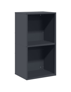 Rastrelliera per Legna da Ardere Antracite 40x30x75 cm 2