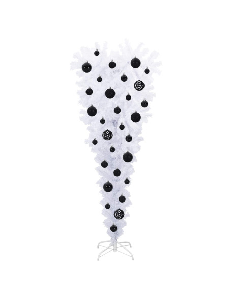 Albero di Natale artificiale Bianco 120 cm PVC e Acciaio