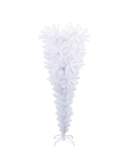 Albero di Natale artificiale Bianco 120 cm PVC e Acciaio