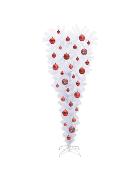 Albero di Natale artificiale Bianco 120 cm PVC e Acciaio