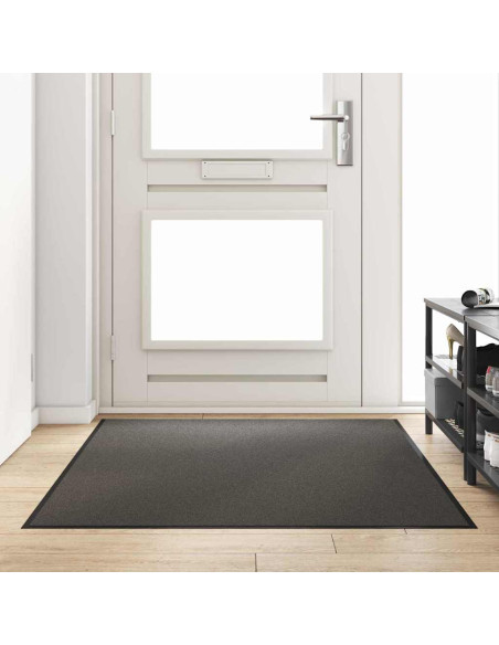 Tappetino Antracite e Nero 120 x 180 cm 100% Poliammide