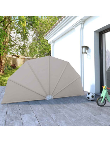 Tenda Laterale per Terrazza Pieghevole Crema 160 cm