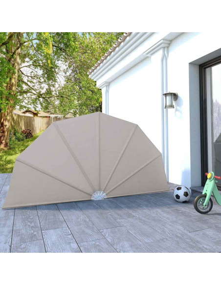 Tenda Laterale per Terrazza Pieghevole Crema 160 cm