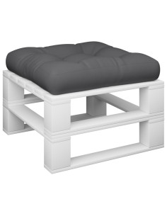 Cuscino per Pallet Grigio 58x58x10 cm in Tessuto 2