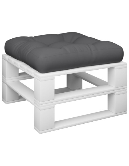 Cuscino per Pallet Grigio 58x58x10 cm in Tessuto