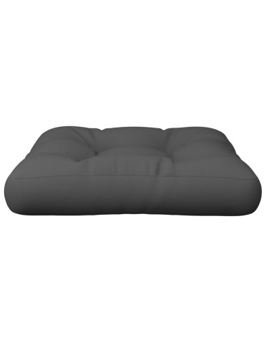 Cuscino per Pallet Grigio 58x58x10 cm in Tessuto