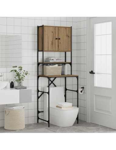 Armadio per Lavatrice Rovere artigianale 68 x 48,5 x 194 cm