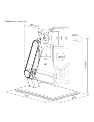 17-32" FOLDABLE TOUCH SCREEN STAND