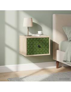 Mobiletto da comodino a parete GELEEN Rovere Sonoma