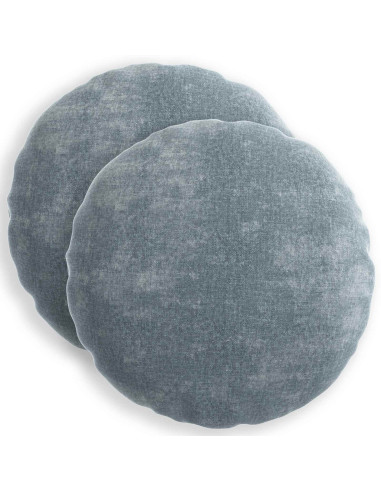 Federa 2 pz HEERLEN Azzurro Ø 40 cm Tessuto Chenille